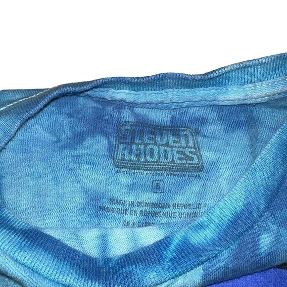Steven Rhodes T-Shirt Tie Dye Graphic T-Shirt Men's Size Small Grunge Style - Picture 3 of 7